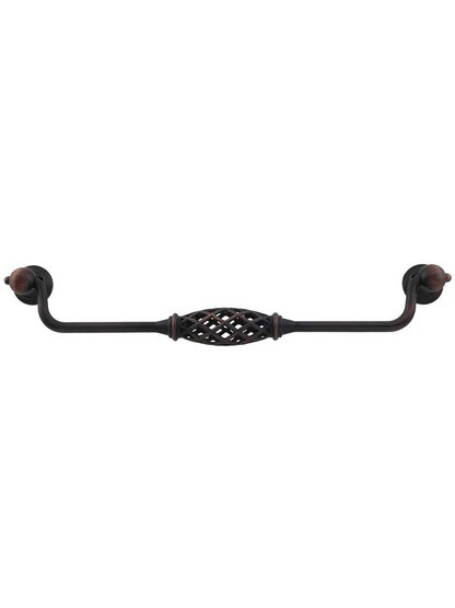 Tuscany Cabinet Bail Pull - 8 7/8 inch Center-to-Center in Brushed Oil Rubbed Bronze.